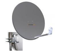 80 CM Parabola Satellitare Antenna Megasat Stahl Antracite
