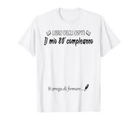 80° compleanno 80 anni idea divertente libro degli ospiti Maglietta