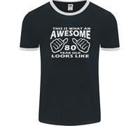 80° Compleanno 80 Anni Questo È Ciò Che Ringer T-Shirt Uomo FotL