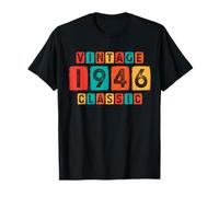 80° Compleanno Vintage 1946 Classico 80yr Born in 1946 Maglietta