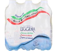 80 Confezioni da 6 Bottigliette x 500ml Leggera acqua naturale