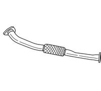 80 cv Tubo gas scarico per Fiat Stilo Multi Wagon 192 1.9 JTD 1910 cc 59 KW 80 C