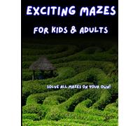 80 Exciting Mazes for Kids & Adults - Challenging Puzzle Fun in Large DIN A4 Format - Black Back Pages to Prevent Bleed-Through - Boosts Accuracy & Focus - Perfect Screen-Free Activity Book!