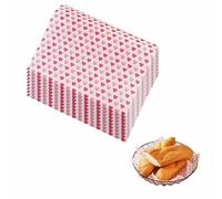 80 fogli di carta da forno per uso alimentare, a forma di cuore, impermeabile, a prova di grasso, antiaderente, per torte, panini, decorazioni da forno