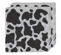 80 fogli di taccuini da stampa di mucche tovaglioli da cartone animato festa