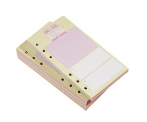 80 Fogli Loose-Leaf Ricarica Carta per Budget Divisibile A6 Binder Giornale