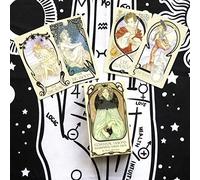 80 Fogli Oracle Cards Solitaire, Principianti Visioni Ethereal Visioni Illuminate, Universal Old-Fashion Divination Future Game Card Set, Versione Inglese