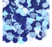 80 g di coriandoli blu per matrimonio, compleanno, grande, decorazione da tavolo blu, decorazione a forma di coriandoli con glitter colorati per genere reveal, palloncini, tavolo, confezione regalo
