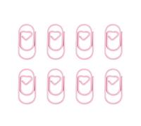 80 graffette colorate a forma di cuore piccolo clip in metallo da 20 mm per documenti documenti carta foto organizzazione biglietti da visita organizzatori