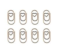 80 graffette colorate a forma di cuore piccolo clip in metallo da 20 mm per documenti documenti carta foto organizzazione biglietti da visita organizzatori