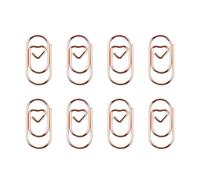 80 graffette colorate a forma di cuore piccolo clip in metallo da 20 mm per documenti documenti carta foto organizzazione biglietti da visita organizzatori