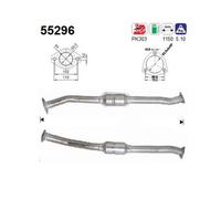 80 KW 109 CV CATALIZZATORE PER Fiat Ducato FURG 230 2.0