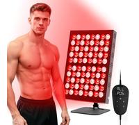 80 LED LED lampada a infrarossi, 62 W, 850 nm e 660 nm, lampada a infrarossi Red Light Therapy, con 5 livelli di luminosità e timer da 10/20/30 min, angolo della lampada a infrarossi regolabile