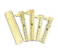 80 millimetri 100 millimetri Vernier Caliper Mini Singola Doppia Scala In Ottone Righello di Misura Tasca Portatile Retro Calibro di Rame Strumento di Misura(Type-C)