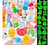 80 mini animali luminosi in resina, 80 stili, piccole figure di animali che si illuminano al buio per nascondere anatre in miniatura per bomboniere fai da te giardino delle fate casa delle bambole