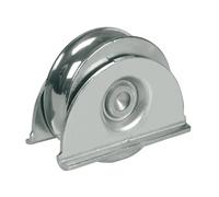 80 mm Ruota a gola tonda 20,5 mm in staffa svasata