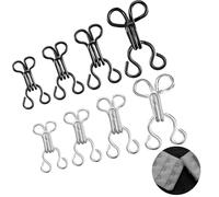 80 paia di ganci e occhielli per cucire, ganci per reggiseno, in 4 misure, come chiusure di ricambio per vestiti e ganci per reggiseno, ganci di ricambio per reggiseno, ganci e occhielli per vestiti,