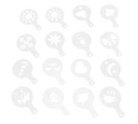 80 Pcs Stencil Riutilizzabili Per Caffè Modelli Torte Di Plastica