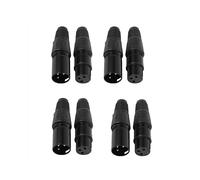 80 pezzi 3 pin XLR maschio a femmina cavo di prolunga per microfono spina presa audio adattatore connettore microfono