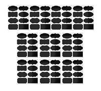 80 pezzi 8 disegni vuoti barattoli da cucina tazza Craft etichette adesivi da parete decorazione casa lavagna adesivi 5 cm x 3,5 cm