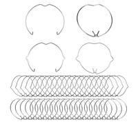 80 Pezzi Anello a Molla di Fissaggio Della Lampada Kit, Clip di Fissaggio a Molla di Ricambio, Anelli a Molla di Fissaggio Della Lampada (GU10 e MR16/ 51 e 44mm)