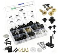 80 Pezzi Clip Fissaggio Auto & Viti Plastica Kit,Gloryit Clip Fissaggio Auto e Vite per Autoveicoli,per il Montaggio Delle Ali, la Riparazione di Componenti Automobilistici