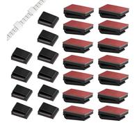 80 pezzi Clip per cavi autoadesive per la gestione dei cavi, morsetti per fissare luci a LED (Nero,8 mm)