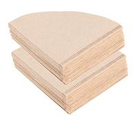80 pezzi conici per il filtro del caffè usa e getta conici Accessori per gocciolamento in legno per l'ufficio di casa Utilizzare V01 V02 Opzioni dimensioni beige (V01 【1-2 porzioni】)