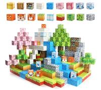 80 Pezzi Costruzioni Magnetiche,2.5CM/Pezzi Costruzioni Magnetiche Blocchi per Bambini,Costruisci Il Tuo Mondo Magnetico,Educativi Magnetici,Giocattoli Sensoriali per Bambini dai 3+ Anni in su