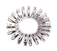 80 pezzi di mollette for bucato in acciaio inossidabile, for in metallo, for calzini e asciugamani, clip chiusura for grucce da 4,5 cm Per Balconi E Giardini