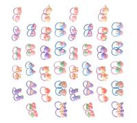 80 Pezzi Elastici Chioma in Resina Ragazzo Ragazza Piccoli per Trecce | Colori Vivaci e Forme Cartone, Portatili per Feste e Prove su Chioma Fini, Tengono i Codini