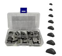 80 Pezzi Kit Assortimento Chiavi Woodruff 8 Misure Chiavette a Mezzaluna Albero