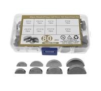 80 Pezzi Kit Chiavette Albero di Trasmissione 8 Misure in Acciaio | Contenitore Resistente Scomparti Organizzati, Design Ergonomico, per Tecnici Auto e Riparatori Bici