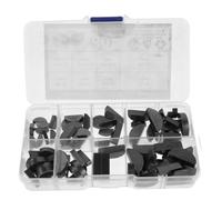 80 Pezzi Kit Chiavi a Mezzaluna Custodia e Scomparti Organizzati | Dimensioni Assortite per Manutenzione Industriale, Riparazione Macchinari, Pratico Box Robusto Nero