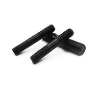 80 pezzi M8*40mm perno filettato a doppia estremità,acciaio al carbonio grado 8.8 finitura ossido nero barra filettata lunga uguale per fissaggio di collegamento per manutenzione industriale di mobili