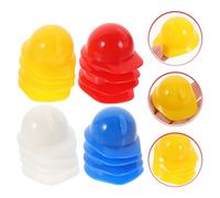 80 pezzi Mini cappelli da costruzione Mini cappelli da costruzione in plastica