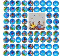 80 pezzi Mini Palloni Sportivi, 5CM Palline Antistress Stress Ball Globe