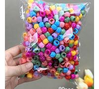 80 pezzi Nuovi fermagli per capelli con perline colorate per donne, fermagli per trecce in stile principessa petite, accessori per capelli versatili e senza danni per decorare la frangia, mollette, fe
