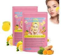 80 Pezzi Pastiglie di Acido Cogico Alla Curcuma Sorizzate, Pastiglie Detergenti All'acido Cogico Alla Curcuma, per Macchie Scure, Esfolianti E Riequilibranti per La Pelle