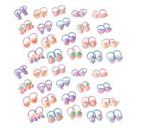 80 Pezzi Piccoli Elastici per Chioma Bambina, Resina | Bambine Piccole, Stile Vivace e Gioioso, Uso Festivo, Facile da Usare, per Indipendenza