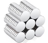 80 pezzi piccoli magneti potenti, 10 x 2 mm mini magneti rotondi al neodimio potenti, piccoli magneti magneti da frigorifero per lavagna magnetica, lavagna bianca, bricolage, carte