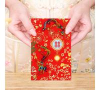 80 pezzi Practical Coin Borse festive Bustine Red Regalo Bagine Money