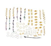 80 pezzi trecce per capelli accessori per dreadlock perline di dreadlock con strass di cristallo multifunzionali per feste matrimoni elegante set di gioielli per capelli in lega