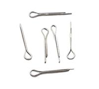 80 pz 304 In Acciaio Inox Pini Metallici Copiglie Fissaggi Custodia Rigida Collegamento Divisa Coppiglia M3-M10(M5,100mm)