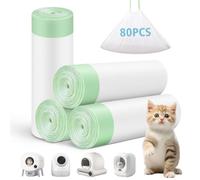 80 Sacchetti Lettiera per Litter-Robot 3/4, Cordino