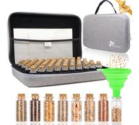 【80 Slots】 Contenitore per semi, Conservazione dei Semi, Contenitori Semi con Etichette Adesivi e imbuti, Organizzatore per Semi, Organizer per Semi di Verdure, Semi di Frutta, Semi di Fiori