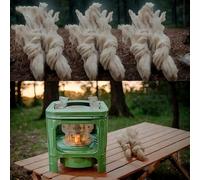 80 Stoppini di Ricambio per Fornelli A Cherosene In Cotone per da Campeggio Picnic E Esterno Accessori per A