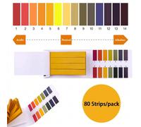80 Strisce/Pack Strisce di test PH Scheda intera del medidor PH Controllore PH Indicatore 1-14st Tester litmus carta acqua kit di prova del suolo Factory Carta per il test del PHCarta tessile