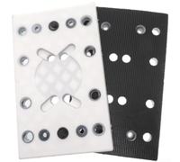 80 x 130 mm Piazza Levigatura Pad Supporto Vassoio 4-Pin 12-Hole Fastener per Levigatrice Potenza Dischi Lucidatura Costruzione Nylon PU Leggero Strumento Bianco