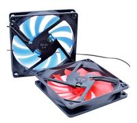 80 x 80 x 15 mm 8015 80 mm ventilatore DC5 V blu rosso luce LED computer USB ventola di raffreddamento silenzioso(Blue No Plug)